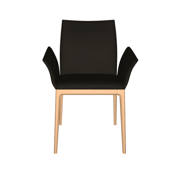 Sedia Arcadia Cattelan - struttura in legno e rivestimento in tessuto, synthetic nubuck, micro nubuck, ecopelle  o pelle