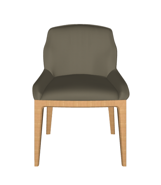 Sedia Musa Cattelan - struttuta in legno e rivestimento in tessuto, synthetic nubuck, micro nubuck, ecopelle o pelle