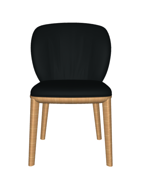 Sedia Chrishell Cattelan - struttura in legno e rivestimento in tessuto, synthetic nubuck, micro nubuck, ecopelle o pelle