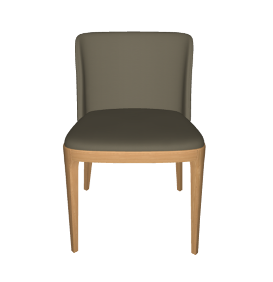 Sedia Magda Cattelan - struttura in legno e rivestimento in tessuto, synthetic nubuck, micro nubuck, ecopelle o pelle