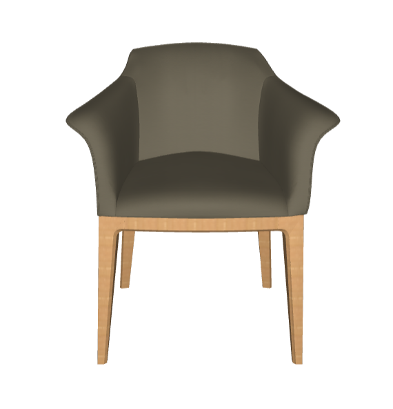 Sedia Musa Cattelan - struttuta in legno e rivestimento in tessuto, synthetic nubuck, micro nubuck, ecopelle o pelle