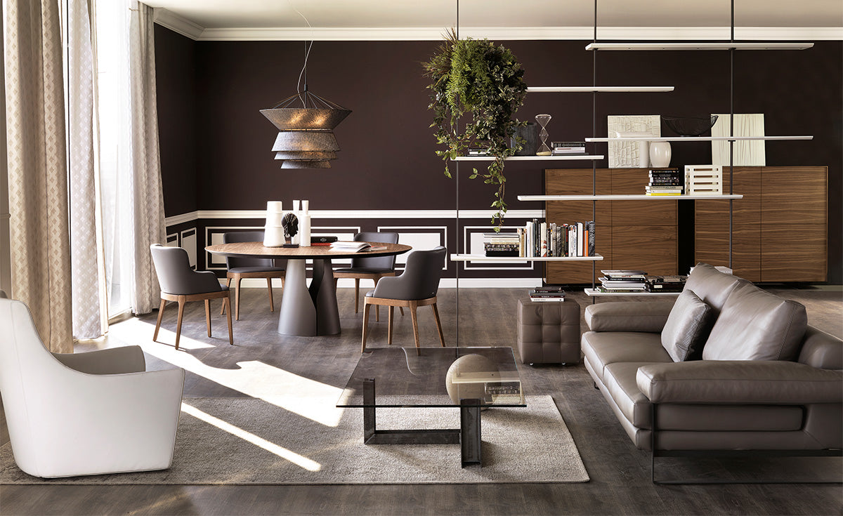 Tavolo Giano Cattelan - base in acciaio e piano in legno o marmo