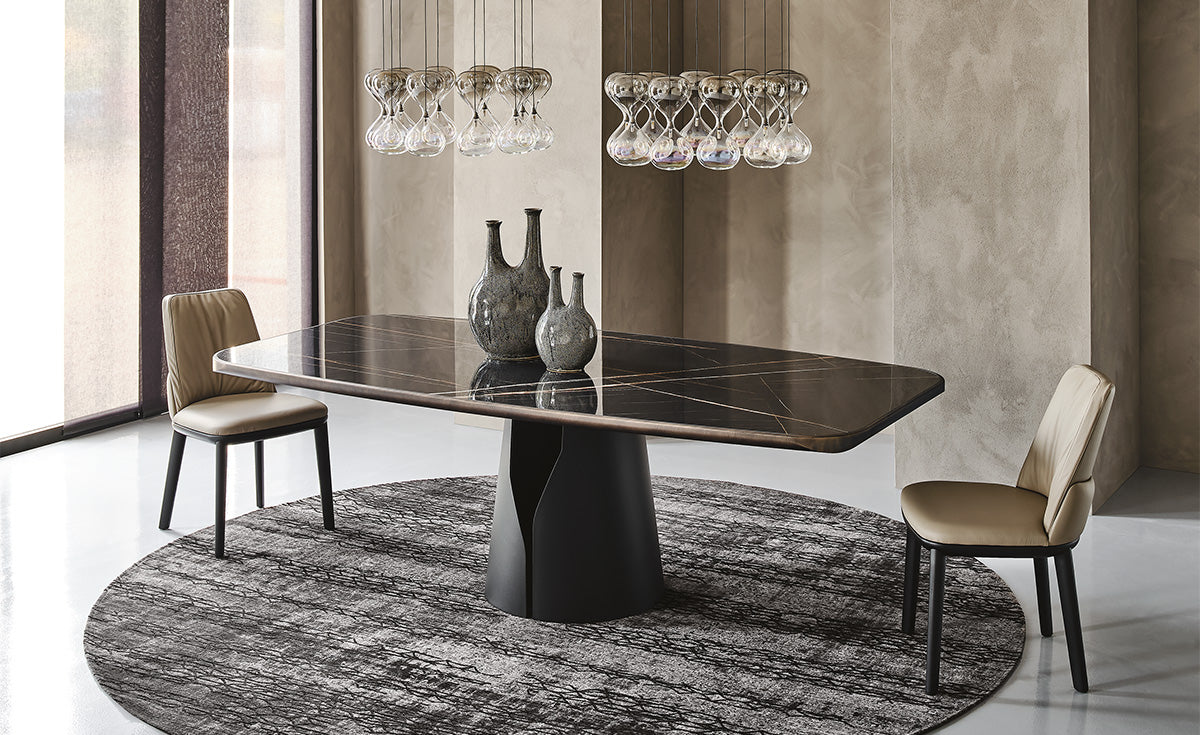 Tavolo Giano Keramik Premium Cattelan - base in acciaio e piano in ceramica 5 cm  (240x120x75h sag)