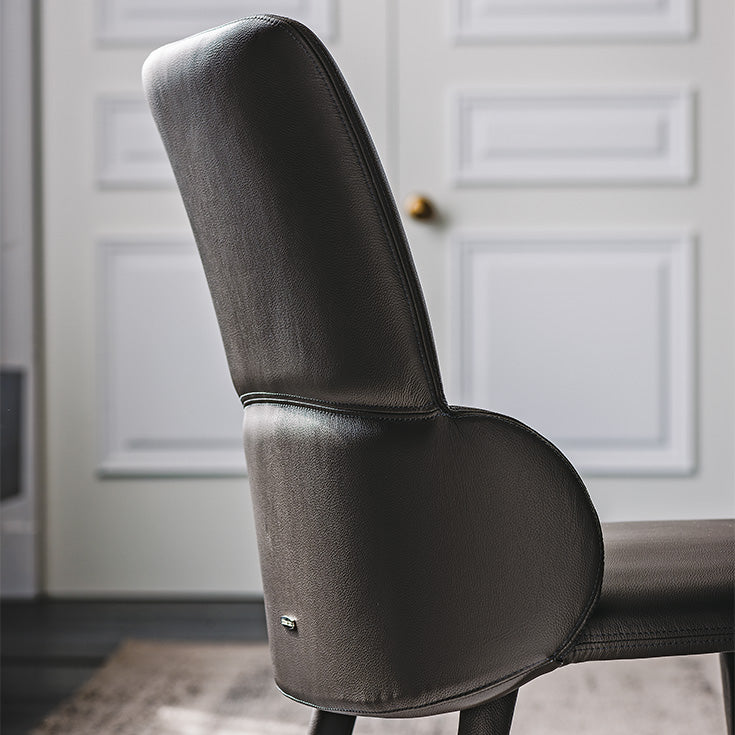 Sedia Ginger Cattelan - struttura in acciaio e rivestimento in tessuto, synthetic nubuck, micro nubuck, ecopelle o pelle