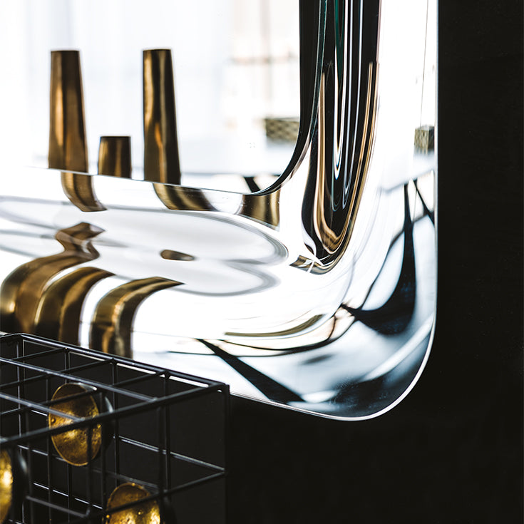 Specchio Glenn Cattelan - specchio da parete o da terra in cristallo