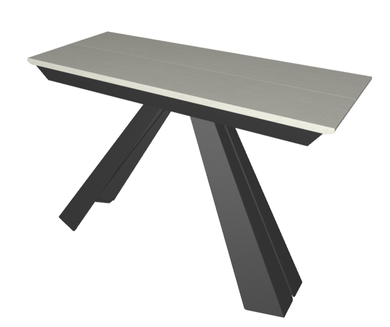 Consolle Convivium Cattelan - base in acciaio e piano in laminato