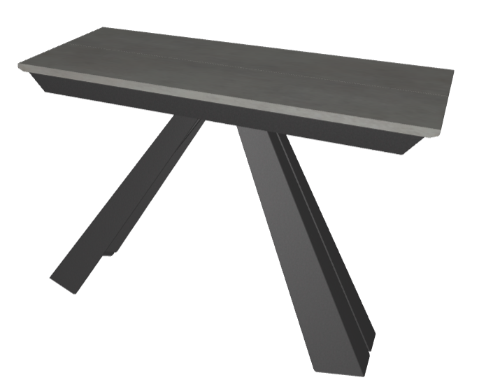 Consolle Convivium Cattelan - base in acciaio e piano in laminato