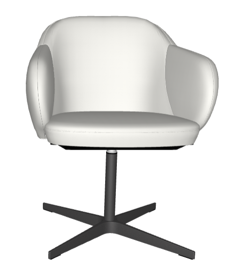 Sedia Bombè X Cattelan - base in acciaio, seduta e schienale in tessuto, synthetic nubuck, ecopelle  o pelle