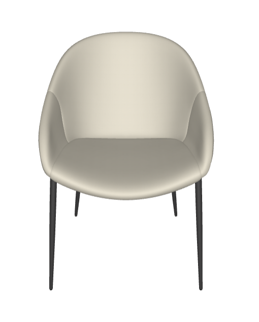 Sedia Camilla ML Cattelan - struttura in acciaio e rivestimento in tessuto, synthetic nubuck, micro nubuck, ecopelle o pelle