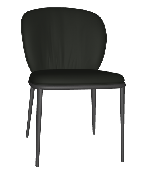 Sedia CHRIS ML Cattelan - struttura in acciaio verniciato e rivestimento in tessuto, synthetic nubuck, micro nubuck, ecopelle  o pelle