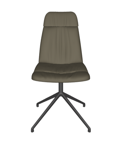 Sedia Kelly Cattelan - base in alluminio lucido o verniciato e rivestimento in tessuto, synthetic nubuck, ecopelle o pelle