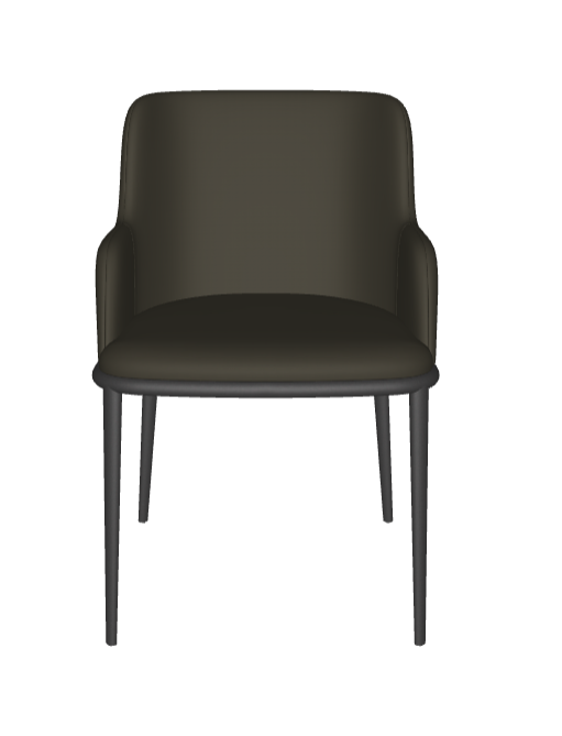 Sedia Magda ML Cattelan - struttura in acciaio e rivestimento in tessuto, synthetic nubuck, micro nubuck, ecopelle o pelle