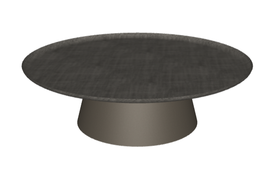 Tavolino Amerigo Cattelan - base e piano in metallo verniciato