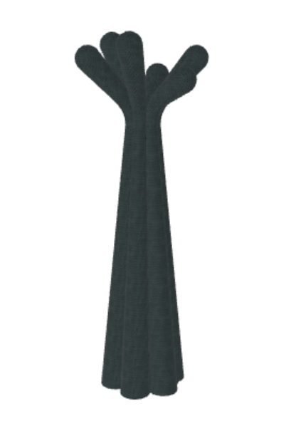 Appendiabiti Anemone Bonaldo - struttura in plastica oppure interamente rivestita in tessuto