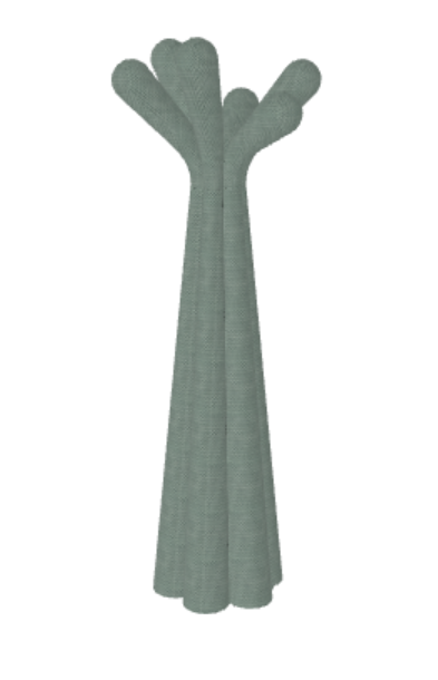 Appendiabiti Anemone Bonaldo - struttura in plastica oppure interamente rivestita in tessuto