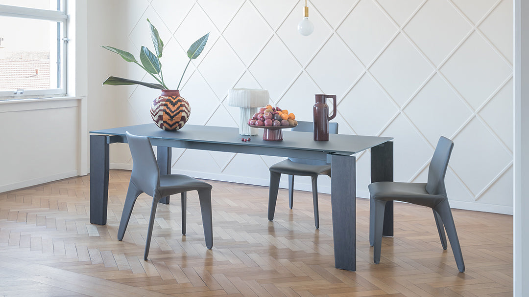 Sedia Heron Bonaldo - gambe in metallo e rivestimento in tessuto, ecopelle, ecopelle vintage, pelle