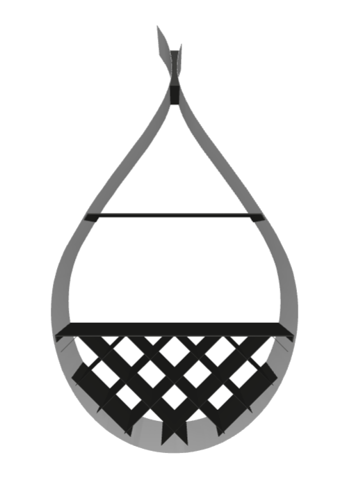 Libreria Drop Cattelan - struttura e ripiani in acciaio verniciato