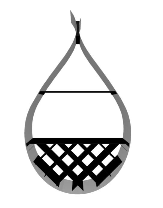 Libreria Drop Cattelan - struttura e ripiani in acciaio verniciato