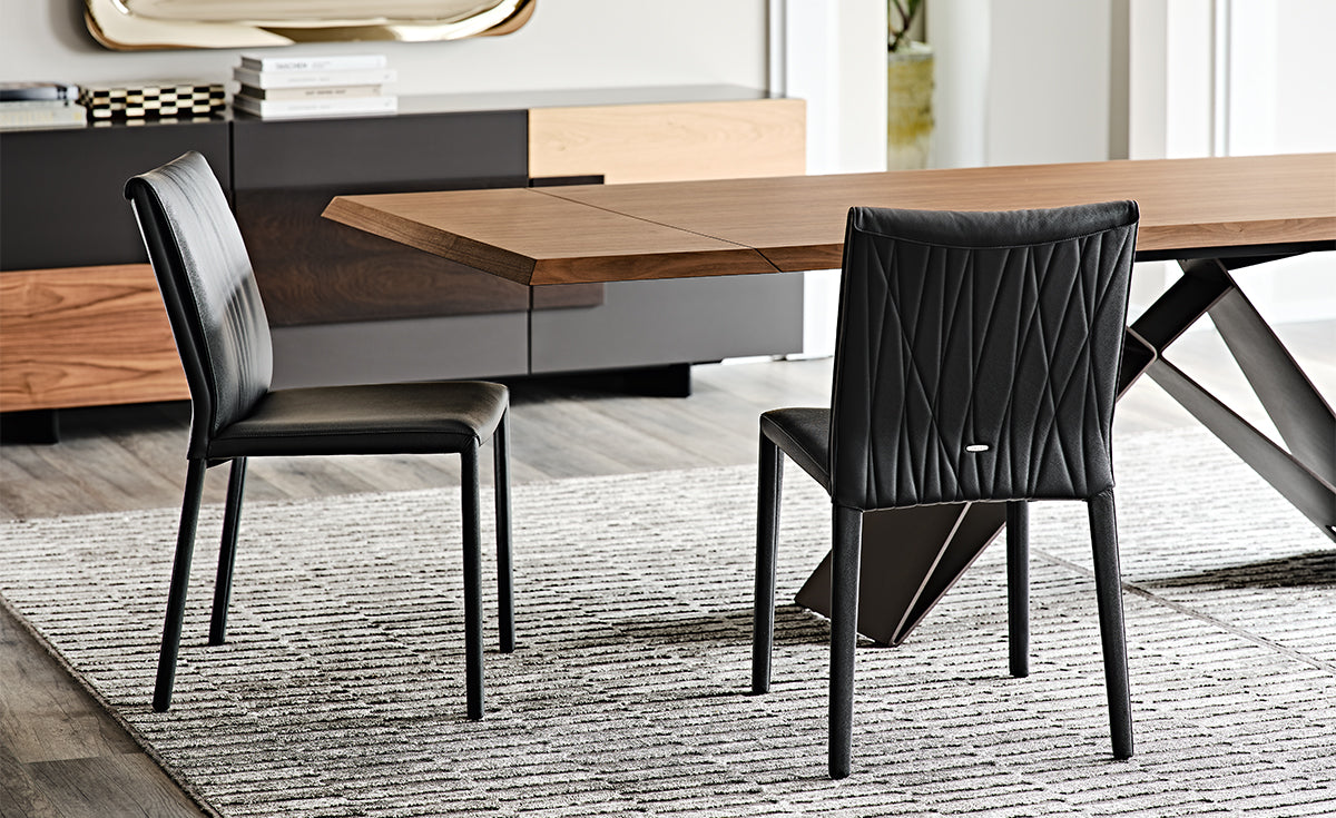 Sedia Italia Couture Cattelan - struttura in acciaio e rivestimento in tessuto, synthetic nubuck, micro nubuck, ecopelle o pelle