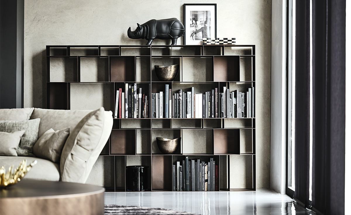 Libreria Latitude Cattelan - libreria con struttura in acciaio