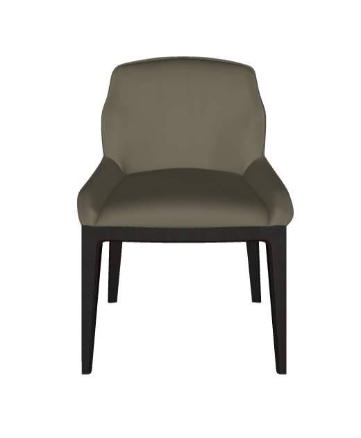 Sedia Musa Cattelan - struttuta in legno e rivestimento in tessuto, synthetic nubuck, micro nubuck, ecopelle o pelle