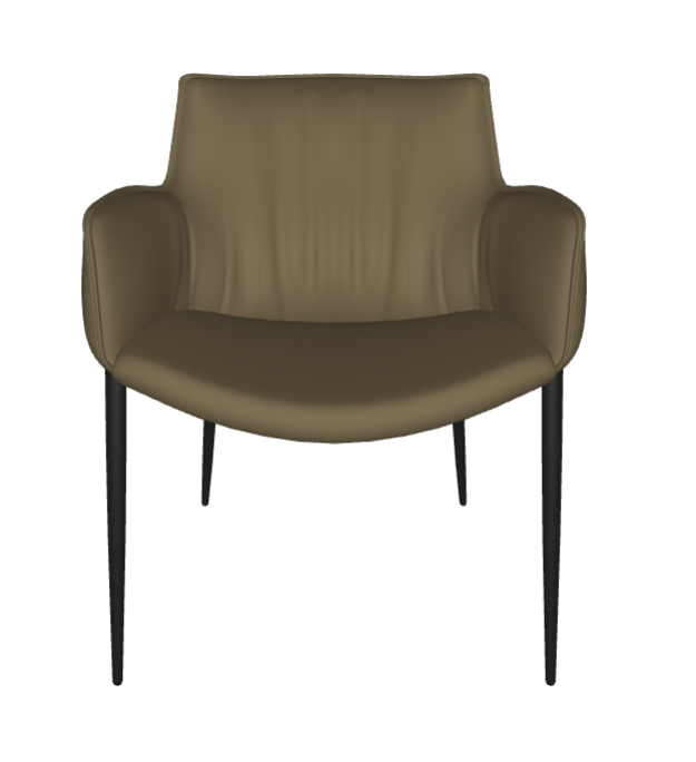 Sedia Rhonda Cattelan - struttura in acciaio e rivestimento in tessuto, synthetic nubuck, micro nubuck, ecopelle o pelle