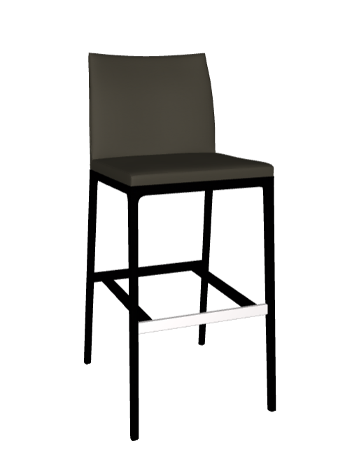 Sgabello Arcadia Cattelan - struttura in legno e rivestimento in tessuto, synthetic nubuck, micro nubuck, ecopelle o pelle