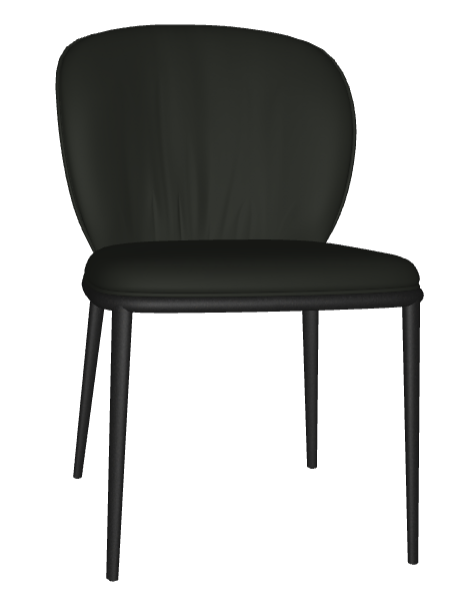 Sedia CHRIS ML Cattelan - struttura in acciaio verniciato e rivestimento in tessuto, synthetic nubuck, micro nubuck, ecopelle  o pelle