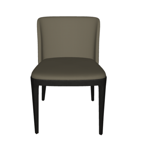 Sedia Magda Cattelan - struttura in legno e rivestimento in tessuto, synthetic nubuck, micro nubuck, ecopelle o pelle