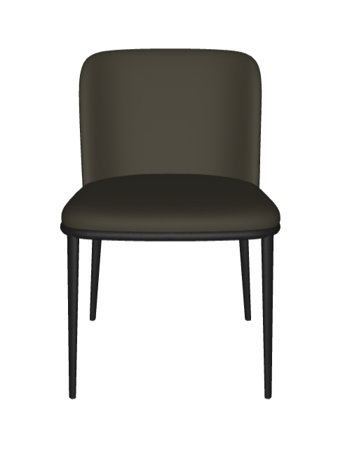 Sedia Magda ML Cattelan - struttura in acciaio e rivestimento in tessuto, synthetic nubuck, micro nubuck, ecopelle o pelle