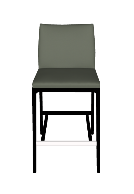 Sgabello Arcadia Couture Cattelan - struttura in legno e rivestimento in ecopelle o pelle