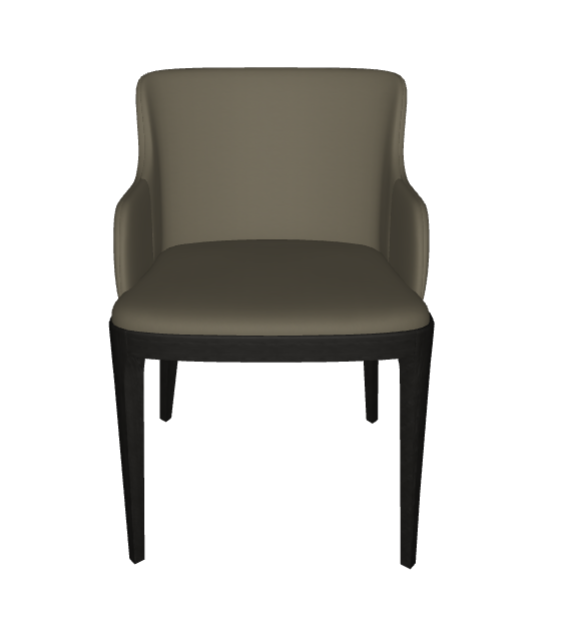 Sedia Magda Cattelan - struttura in legno e rivestimento in tessuto, synthetic nubuck, micro nubuck, ecopelle o pelle