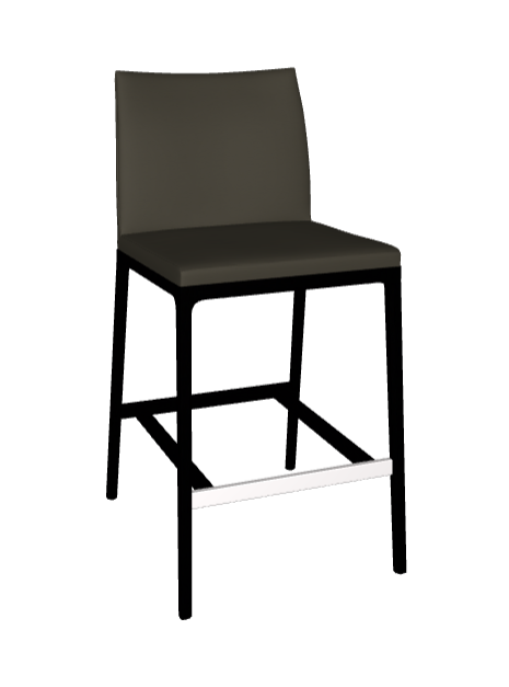 Sgabello Arcadia Cattelan - struttura in legno e rivestimento in tessuto, synthetic nubuck, micro nubuck, ecopelle o pelle