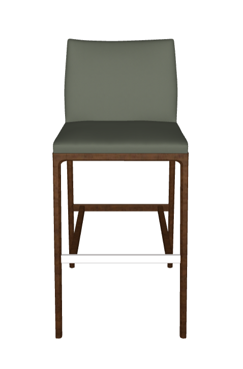 Sgabello Arcadia Couture Cattelan - struttura in legno e rivestimento in ecopelle o pelle