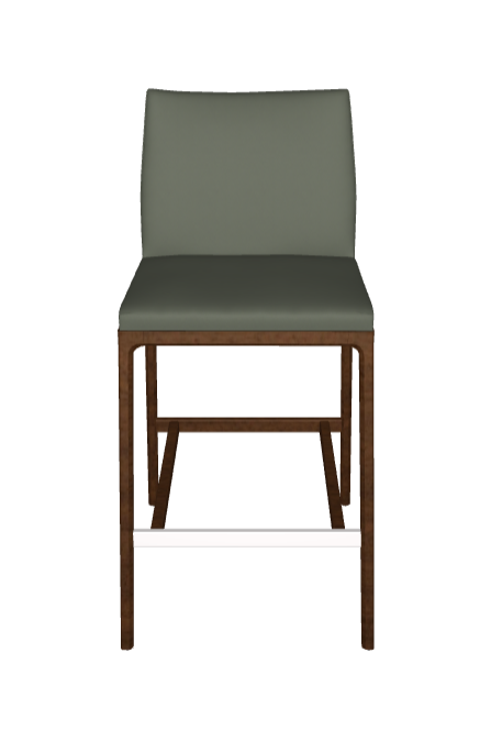 Sgabello Arcadia Couture Cattelan - struttura in legno e rivestimento in ecopelle o pelle