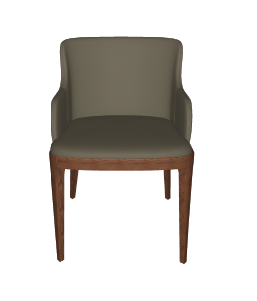 Sedia Magda Cattelan - struttura in legno e rivestimento in tessuto, synthetic nubuck, micro nubuck, ecopelle o pelle