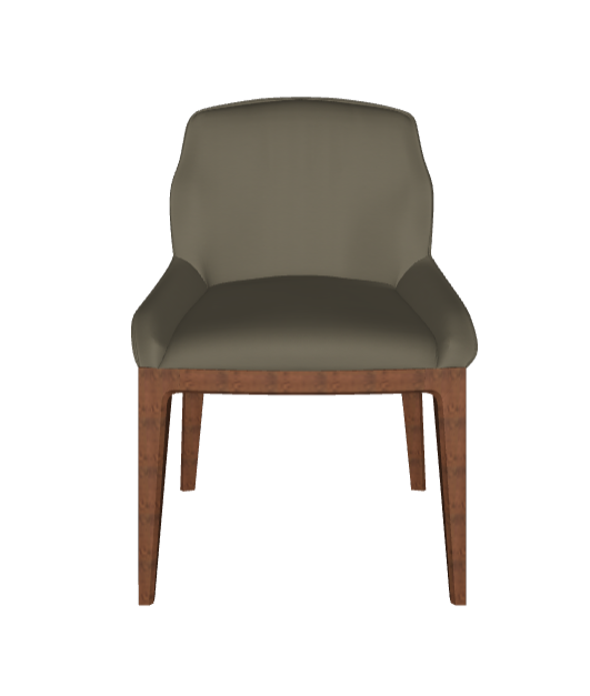 Sedia Musa Cattelan - struttuta in legno e rivestimento in tessuto, synthetic nubuck, micro nubuck, ecopelle o pelle