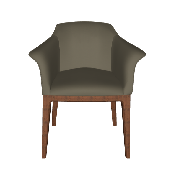 Sedia Musa Cattelan - struttuta in legno e rivestimento in tessuto, synthetic nubuck, micro nubuck, ecopelle o pelle