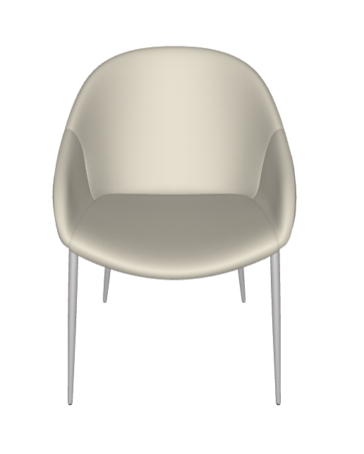 Sedia Camilla ML Cattelan - struttura in acciaio e rivestimento in tessuto, synthetic nubuck, micro nubuck, ecopelle o pelle