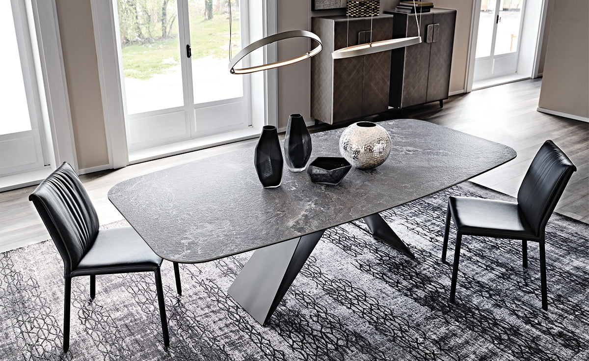 Tavolo Premier Keramik Cattelan - base in acciaio e piano in ceramica (200x106x73h)