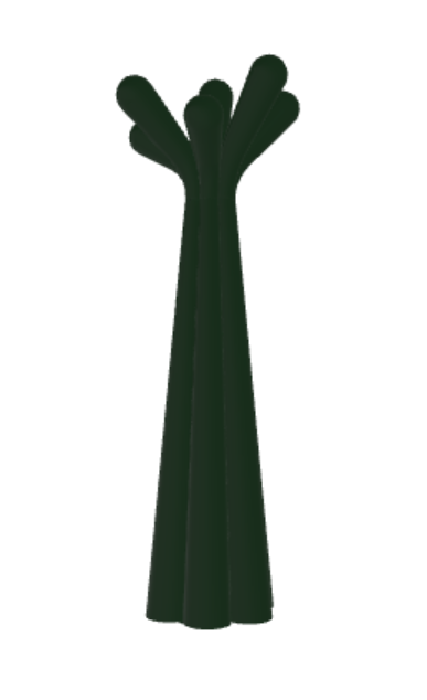 Appendiabiti Anemone Bonaldo - struttura in plastica oppure interamente rivestita in tessuto