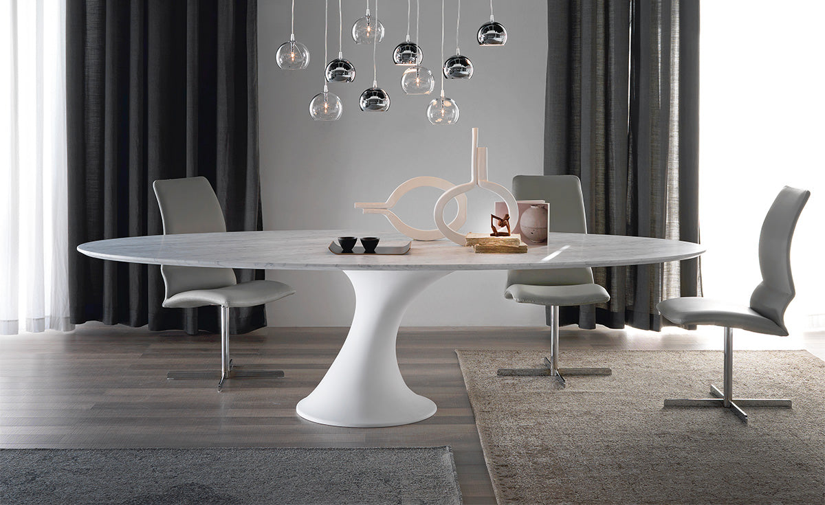 Tavolo Reef Cattelan - base in cristalplant e piano in marmo