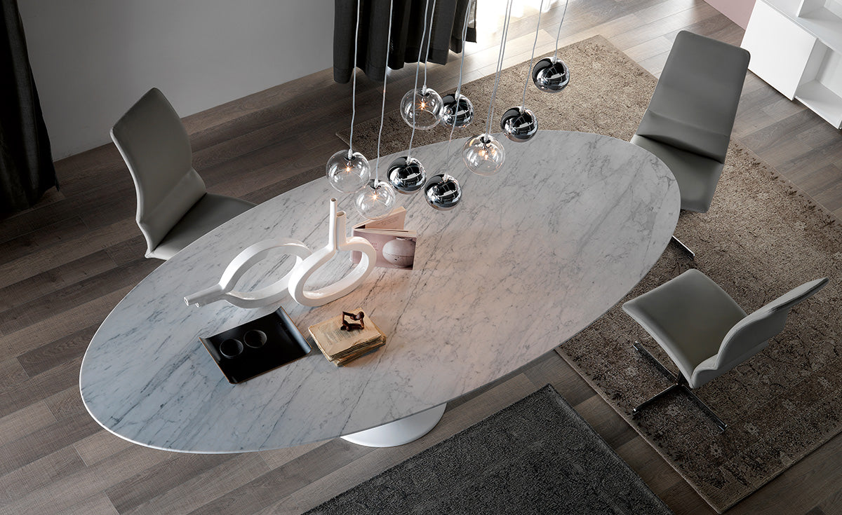 Tavolo Reef Cattelan - base in cristalplant e piano in marmo