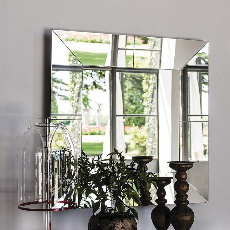 Specchio Regal Cattelan - Specchio a parete con cornice specchiata o interamente fumè