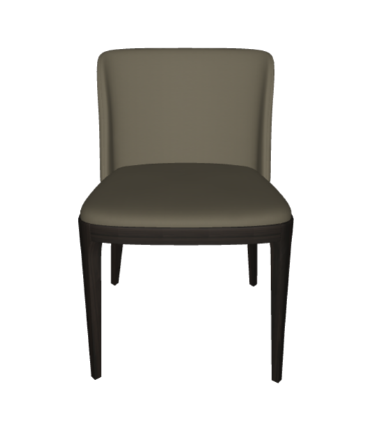 Sedia Magda Cattelan - struttura in legno e rivestimento in tessuto, synthetic nubuck, micro nubuck, ecopelle o pelle