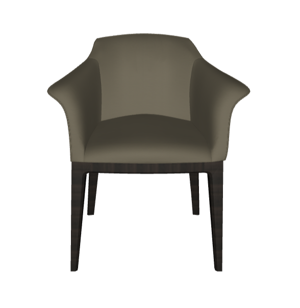 Sedia Musa Cattelan - struttuta in legno e rivestimento in tessuto, synthetic nubuck, micro nubuck, ecopelle o pelle