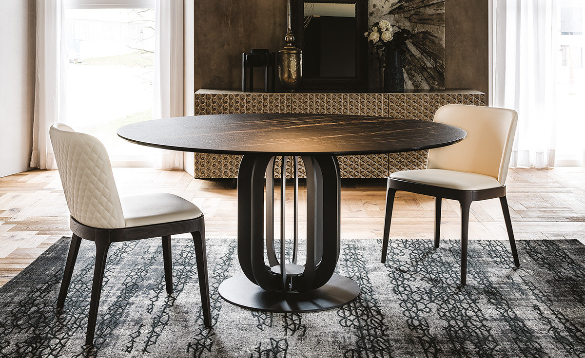 Tavolo Soho Keramik Cattelan - base in acciaio e piano in ceramica