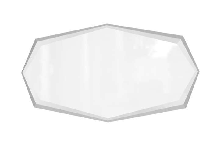 Specchio Emerald Cattelan - specchio da parete in cristallo