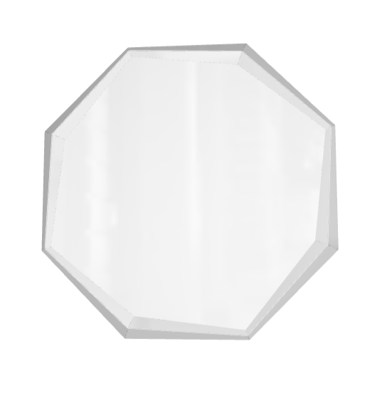 Specchio Emerald Cattelan - specchio da parete in cristallo