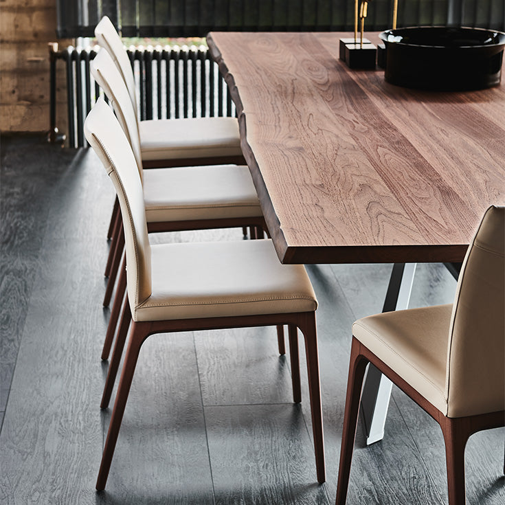 Tavolo Spyder Wood Cattelan - base in acciaio e piano in legno (versione S)